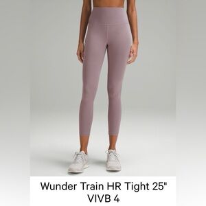 Lululemon wunder train HR leggings 25”